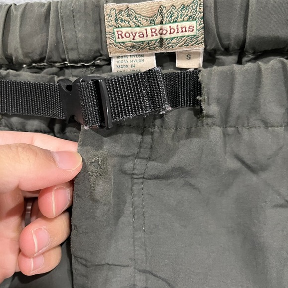 Royal Robbins Pants Mens Small Belted Convertible Hiking Trails Camping Fishing - Picture 7 of 14